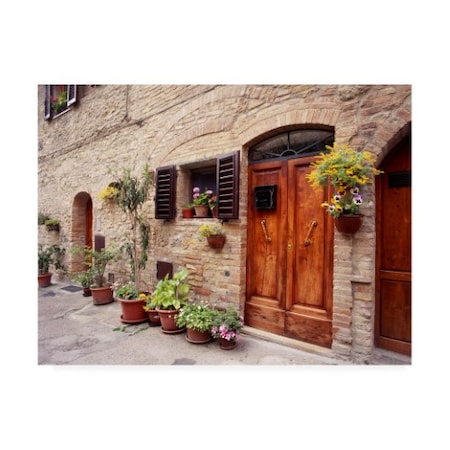 Monte Nagler 'Flowers On The Wall Tuscany Italy Color' Canvas Art,24x32